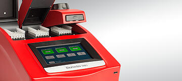 Biometra TRIO thermal cycler showing 3 independent thermal block and lids