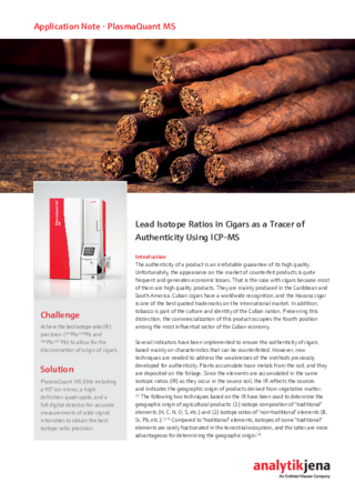 Direct analysis of samples with high matrix (25 % NaCl) using the PlasmaQuant MS (English) 