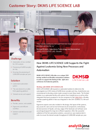 Customer Story DKMS LIFE SCIENCE LAB