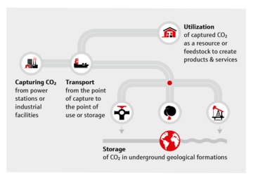 Infographic Carbon Capturing Process