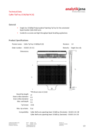 [Translate to English (IN):] Technical Data Sheet 1536 Tip Tray