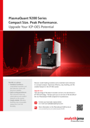 Flyer PlasmaQuant 9200 Upgrade (EN)