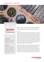 Determination of AOX in Wastewater Samples by Column Method According to DIN EN ISO 9562 (EN)