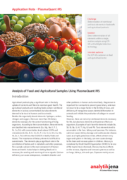 Analysis of Food and Agricultural Samples Using PlasmaQuant MS (EN)