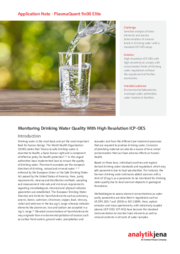 Monitoring Drinking Water Quality With High Resolution ICP-OES (EN)