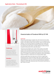 Characterization of Powdered Milk by ICP-MS (EN)