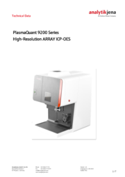 Technical Data PlasmaQuant 9200 Series (EN)